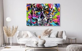 Stampa su tela – Teschio artistico colorato
