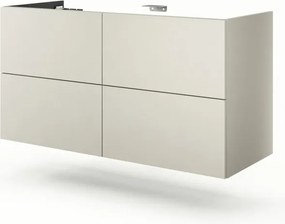 Mobile da bagno sospeso sotto lavabo L 120 x H 64 x P 48 cm grigio opaco SENSEA Neo