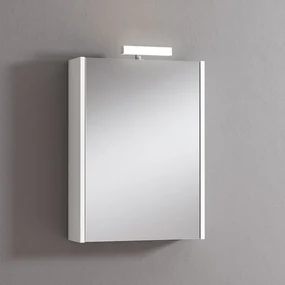 Pensile con luce Akira bianco frassinato L 51.5 x H 70 x P 15.5 cm