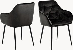 Set di 2 sedie imbottite con braccioli Brooke