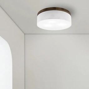 Brilagi - Lampada LED da soffitto BELLADONNA 3xE27/15W/230V Ø50 cm bianco/noce
