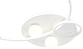 Plafoniera LED MANILA bianco IP20 cct da bianco caldo al bianco neutro, 4300 lumen