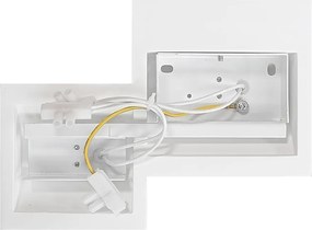 Applique da Parete 2xG9 PARALLEL 2 in Gesso Pitturabile