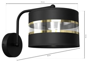 Lampada flessibile ULTIMO 1xE27/60W/230V nero