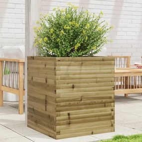 Fioriera Da Giardino 60x60x68,5 Cm İn Legno Di Pino Impregnato /