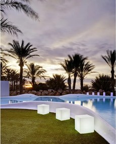 Lampada solare decorativa Cuby 45, in polietilene, luce rgb multicoloredimmerabile NEWGARDEN