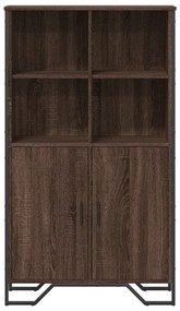 Credenza rovere marrone 79,5x35,5x137,5 cm in legno multistrato