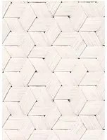 Rebel Walls Carta da parati panoramica Birch Bark Braids - White