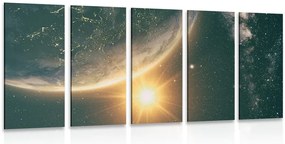 Quadri 5 pezzi – Vista dallo spazio