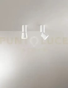 Kone faretto in alluminio bianco con rotazione e inclinazione led 1...