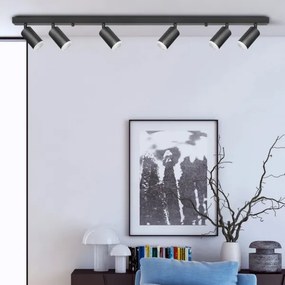 Faretto LONDON 6xGU10/10W/230V nero