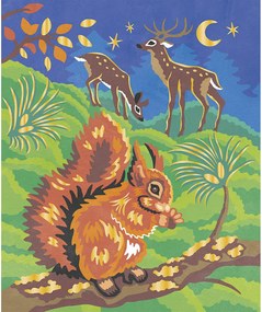 Atelier per bambini maxi - Pittura con i numeri - Animali della foresta