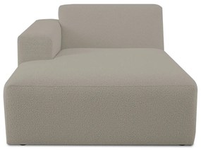 Modulo divano marrone chiaro in tessuto bouclé (angolo sinistro) Roxy - Scandic