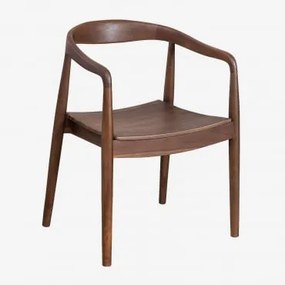 Confezione da 4 sedie da pranzo Alizee in legno di teak con braccioli - Sklum