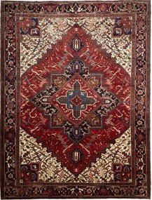 Heriz Tappeto persiano 260x340 Rosso (Iran) Annodato A Mano