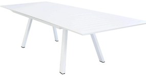 SPLENDOR - set tavolo in alluminio cm 200/300 x 110 x 75 h con 6 poltrone Splendor