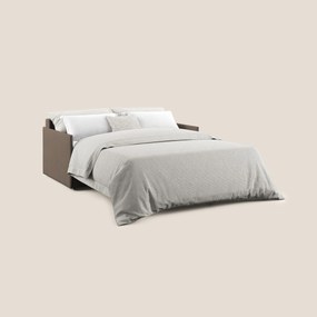 Evans Divano letto in morbido tessuto impermeabile T02 marrone