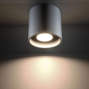 Plafoniera da Soffitto in Alluminio ORBIS 1 GU10 Grigia da interno