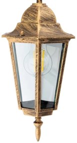 Lampadario su catena da esterno 1xE27/60W/230V dorato IP44