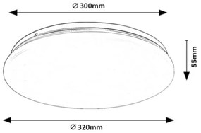 Rabalux 71102 - Plafoniera LED VENDEL LED/18W/230V 3000K 32 cm