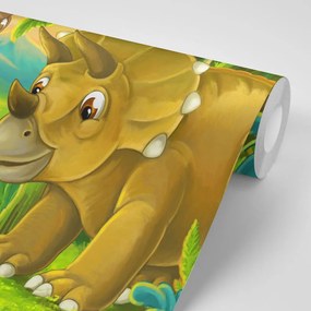 Carta da parati autoadesiva – Dinosauri allegri