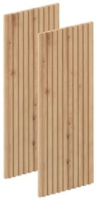 Anta per pensile alto, angolare interno Sapporo L 29.7 x H 76.5 cm marrone opaco