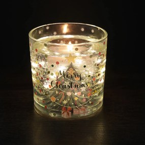 Candela Merry Christmas con LED