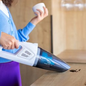 Niceboy ION Hurricane R1 - Aspirapolvere portatile ricaricabile 50W/2200 mAh bianco/blu