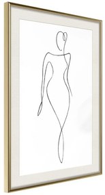 Poster  Impeccable Figure  Cornice Quadri Cornice d'oro con passe-partout, Larghezza x Altezza Home decor 20x30