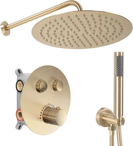 Set doccia da incasso Rea LUNGO BRUSH GOLD  BOX