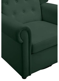 Sedia a dondolo chesterfield in velluto verde Lillyse - Støraa