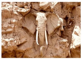 Fotomurale  Stone Elephant (South Africa)  Colore Marrone, Dimensioni e Misure 200x140