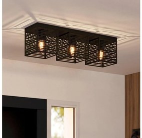 Eglo 900357 - Plafoniera PIEDRITAS 3xE27/40W/230V