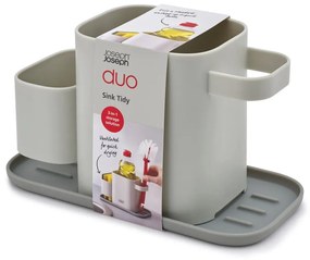 Scaffale in plastica grigia per detersivi Duo - Joseph Joseph