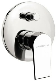 Set miscelatori lavabo bidet e doccia incasso cromato Mariani Artic