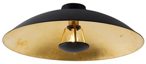 Plafoniera vintage nera con oro 60 cm - Emilienne