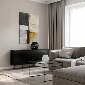 Quadro con elementi dipinti a mano 70x100 cm Jade – Styler