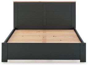 Letto matrimoniale antracite 140x190 cm Akira - Marckeric