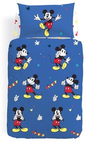 Completo Copripiumino Singolo Mickey retro Warner bros baby,