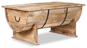 Tavolino da caffè in legno massello di mango 88x50x40 cm
