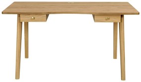 Scrivania con effetto rovere 70x140 cm Nice – Woodman