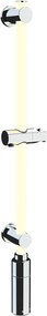 Asta doccia da parete color argento 74 cm LED - Wenko