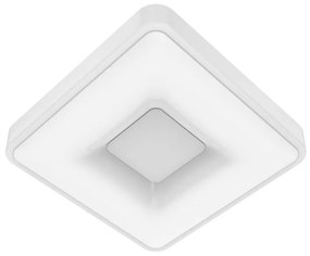 Plafoniera LED design Piazo, bianco 38x6.8 cm, luce con 3 temperature di colore, 2500 lumen INSPIRE