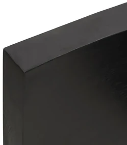 Ripiano muro grigio scuro 100x30x6 cm massello rovere trattato