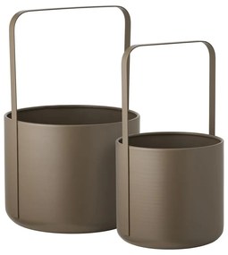 Set di coprivaso in metallo 2 pz ø 24,5 cm Tule – House Nordic
