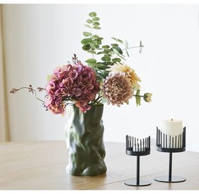 Vaso verde in ceramica (altezza totale 25,5 cm) Lika – House Nordic