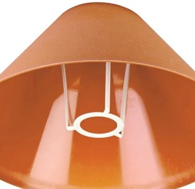 Paralume di ricambio per lampada da tavolo E14 21x11 cm arancione