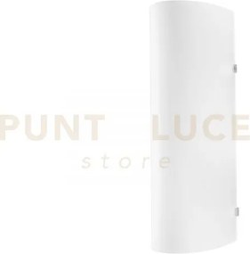 Applique a parete amy bianca 1 luce attacco e27 10x26cm in vetro sa...