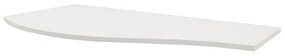 Top per lavabo Vague BADEN HAUS L 103 x H 1.6 x P 51 cm bianco mdf, dx