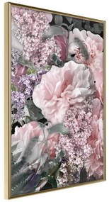 Poster  Floral Life  Cornice Quadri Cornice d'oro, Larghezza x Altezza Home decor 30x45